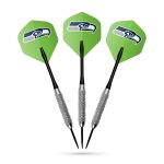 Seattle Seahawks Bristle Dartboard Cabinet Set