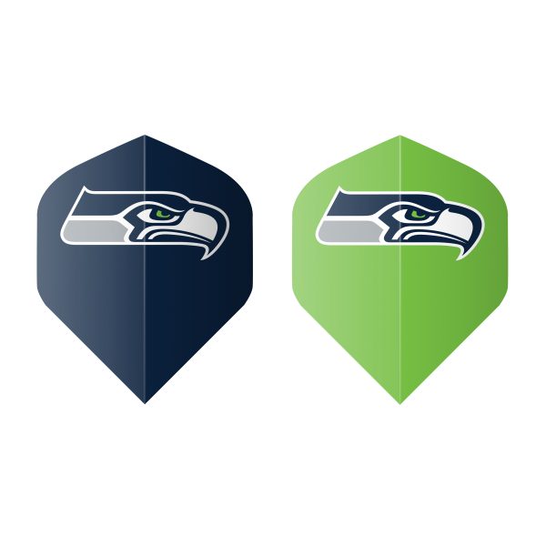 Seattle Seahawks Bristle Dartboard Cabinet Set 5