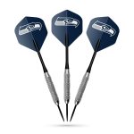 Seattle Seahawks Bristle Dartboard Cabinet Set