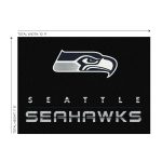 Seattle Seahawks Chrome 8x11 Area Rug Officially Licensed