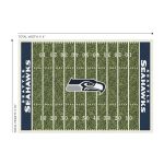 Seattle Seahawks Homefield 4x6 Football Field Area Rug