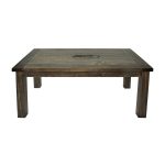 Seattle Seahawks Reclaimed Pine Coffee Table with Team Logo