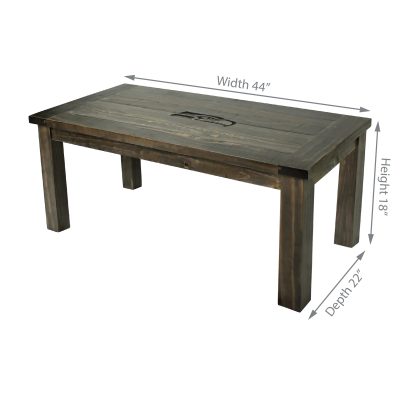 Seattle Seahawks Reclaimed Pine Coffee Table with Team Logo
