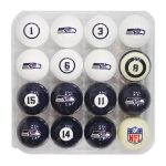 Seattle Seahawks Regulation Billiard Ball Set With Numbers