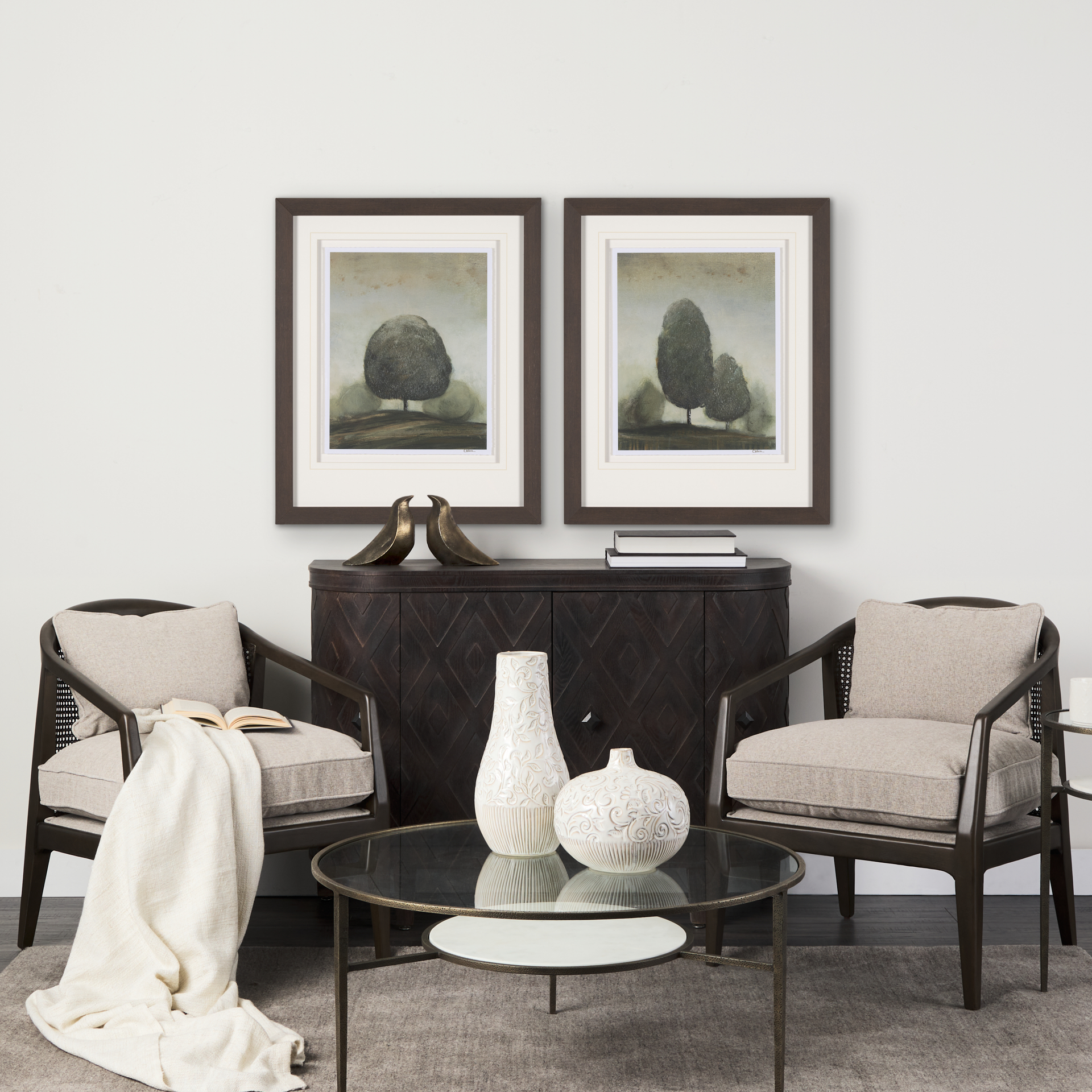 Secret Garden III by Mercana Studio a Hand Embelished Textured Framed Art Print Matted under Glass 2 Secret Garden III by Mercana Studio a Hand Embelished Textured Framed Art Print Matted under Glass - Image 2