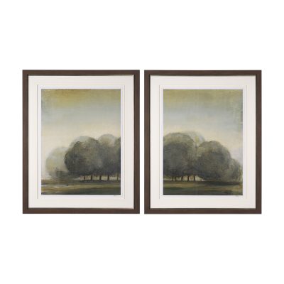 Secret Garden-L by Mercana Studio a Hand Embelished Textured Framed Art Print Matted under Glass