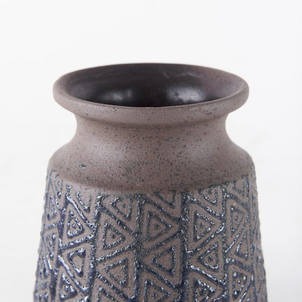Sefina I Small BrownBlack Patterned Ceramic Vase 5
