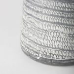 Serena II 11.2H Large Gray/White Textured Metal Jug
