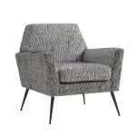 Sergei Geometric Art Deco Mid-Century Modern Accent Armchair 6 Sergei Geometric Art Deco Mid-Century Modern Accent Armchair