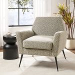 Sergei Harbor Geometric Pattern Mid-Century Modern Armchair 7 Sergei Harbor Geometric Pattern Mid-Century Modern Armchair