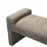 Severin Grey Chenille Modern Upholstered Bauhaus Bench 9 Severin Grey Chenille Modern Upholstered Bauhaus Bench
