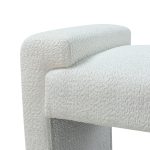Severin Ivory Chenille Modern Upholstered Bench 9 Severin Ivory Chenille Modern Upholstered Bench