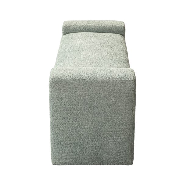 Severin Sage Chenille Modern Upholstered Bauhaus Bench 2