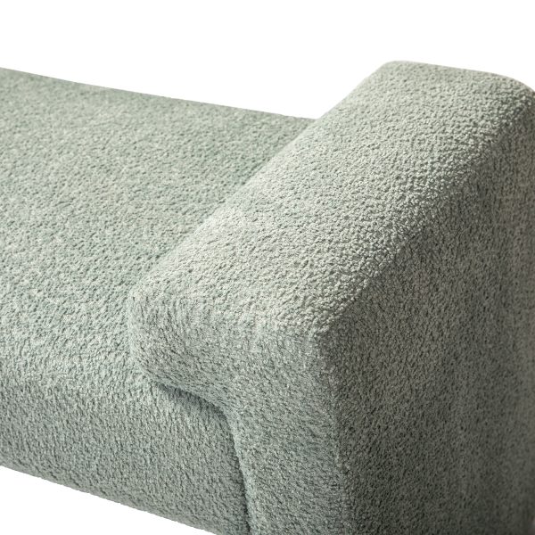 Severin Sage Chenille Modern Upholstered Bauhaus Bench 4