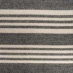 Shae Black Wood w/ Black and Cream Upholstered Bench