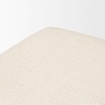 Shae Brown Wood w/ Oatmeal Fabric Bench