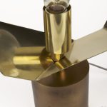 Shamir 15L x 15W Gold Geometric Metal Table Lamp