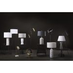 Shamir 15L x 15W Gold Geometric Metal Table Lamp
