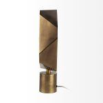 Shamir 15L x 15W Gold Geometric Metal Table Lamp