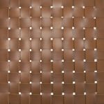 Shane Brown Wood w/ Woven Brown Leather Dining Armchair