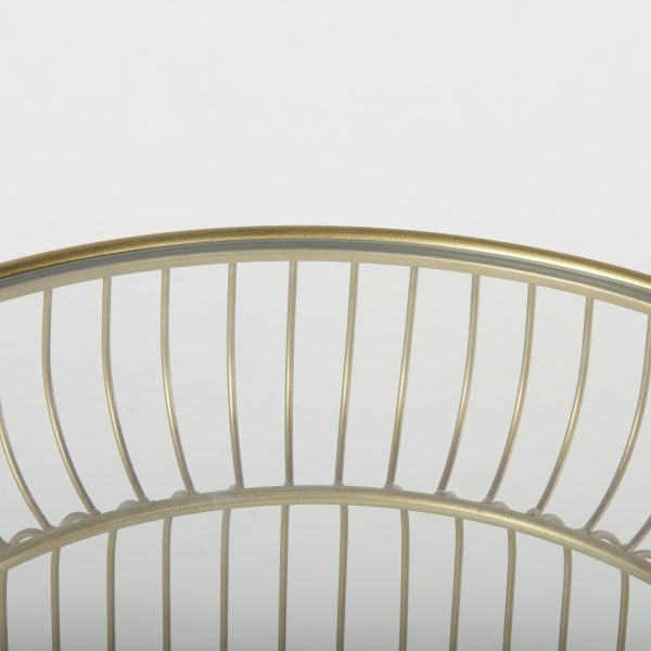 Shani Set of 2 Round Gold Metal w Glass Accent Tables 6