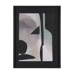 Shape Shift - Arrange by Mercana Studio Hand Embelished Textured Framed Art Print Matted under Glass
