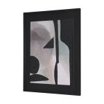 Shape Shift - Arrange by Mercana Studio Hand Embelished Textured Framed Art Print Matted under Glass