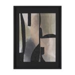 Shape Shift - Divide by Mercana Studio Hand Embelished Textured Framed Art Print Matted under Glass