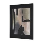 Shape Shift - Divide by Mercana Studio Hand Embelished Textured Framed Art Print Matted under Glass