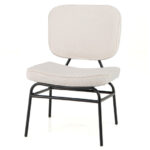 Sherpa Upholstered Accent Chair with Ergonomic Design and Stability