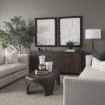 Shima Oval Dark Brown Wood w/ Arched Legs Coffee Table