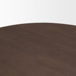 Shima Oval Dark Brown Wood w/ Arched Legs Coffee Table