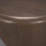 Shima Oval Dark Brown Wood w/ Arched Legs Coffee Table