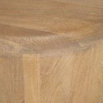 Shima Oval Light Brown Wood w/ Arched Legs Coffee Table