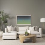 Shima Round Light Brown Wood W/Arched Legs Coffee Table