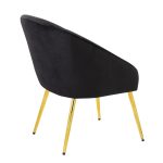 Shiraz Gold and Black Velvet Contemporary Accent Chair 13 Shiraz Gold and Black Velvet Contemporary Accent Chair