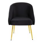 Shiraz Gold and Black Velvet Contemporary Accent Chair 15 Shiraz Gold and Black Velvet Contemporary Accent Chair