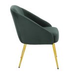 Shiraz Gold and Green Velvet Contemporary Accent Chair LumiSource 14 Shiraz Gold and Green Velvet Contemporary Accent Chair LumiSource