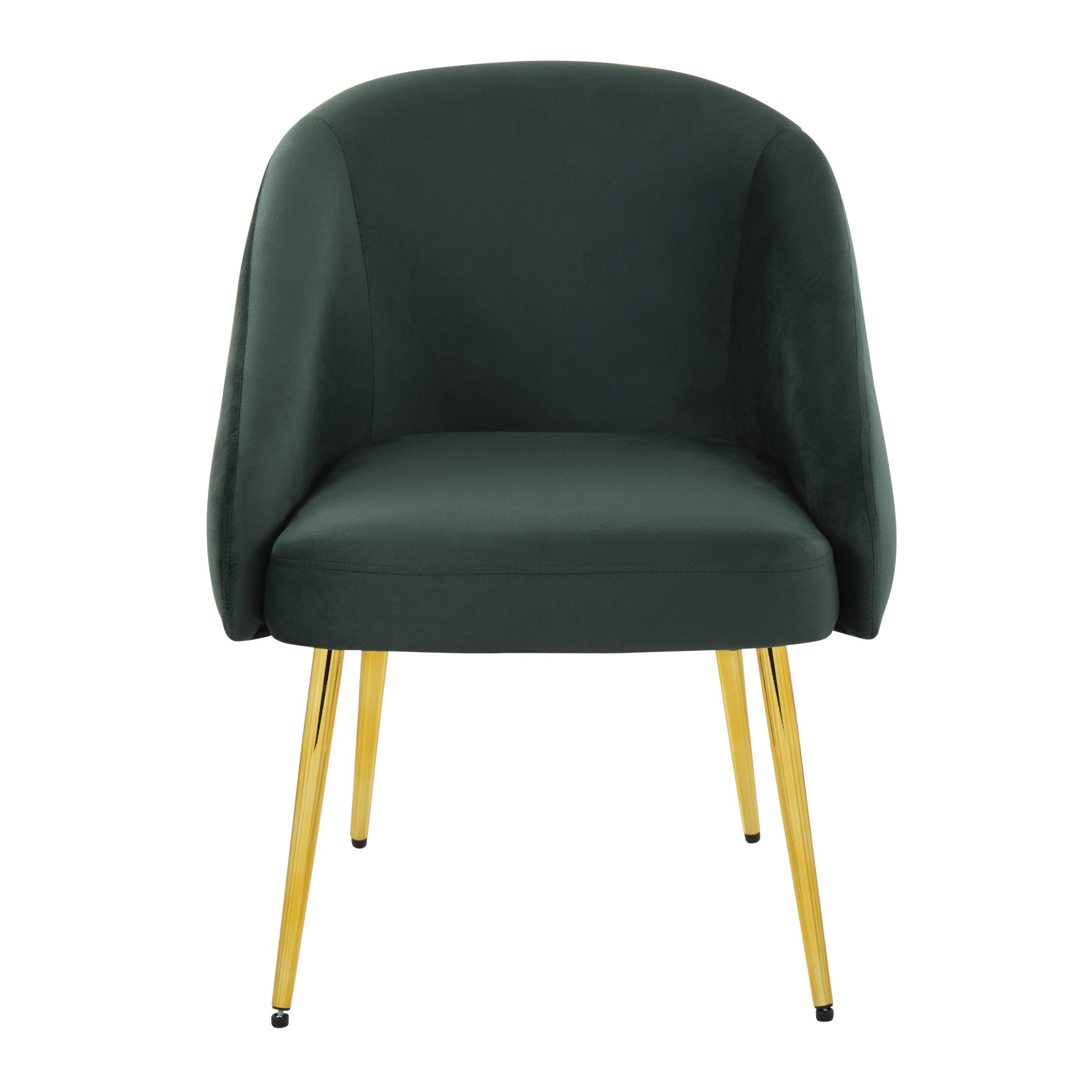 Shiraz Gold and Green Velvet Contemporary Accent Chair LumiSource 7 Shiraz Gold and Green Velvet Contemporary Accent Chair LumiSource - Image 7