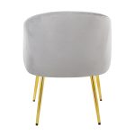 Shiraz Gold and Silver Velvet Contemporary Accent Chair 16 Shiraz Gold and Silver Velvet Contemporary Accent Chair