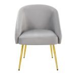 Shiraz Gold and Silver Velvet Contemporary Accent Chair 17 Shiraz Gold and Silver Velvet Contemporary Accent Chair
