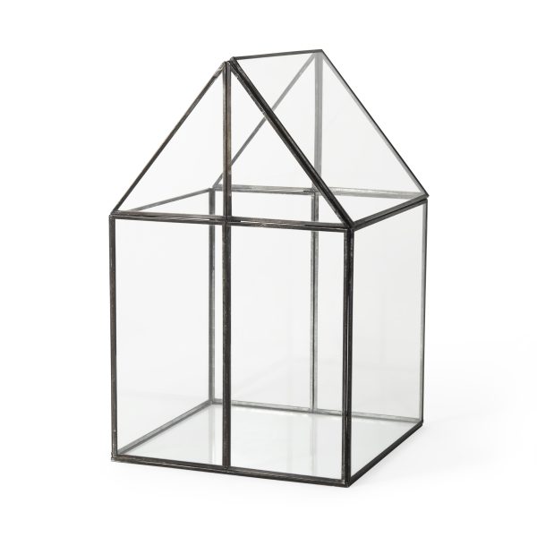 Sikes Large 10L x 10W x 16H Hut Terrarium WGlass Base