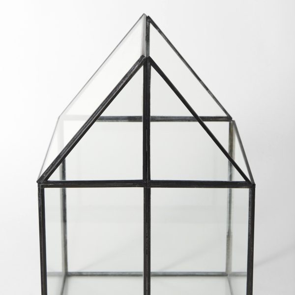 Sikes Large 10L x 10W x 16H Hut Terrarium WGlass Base 7