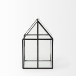 Sikes (Medium) 8L x 8W x 13H Hut Terrarium W/Glass Base