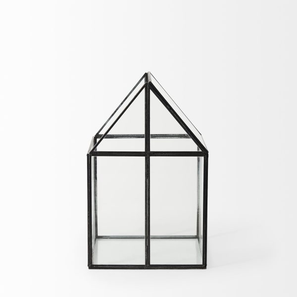 Sikes Medium 8L x 8W x 13H Hut Terrarium WGlass Base 2