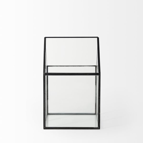 Sikes Medium 8L x 8W x 13H Hut Terrarium WGlass Base 3