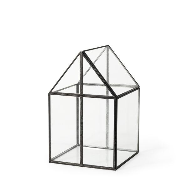 Sikes Medium 8L x 8W x 13H Hut Terrarium WGlass Base