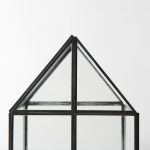 Sikes (Medium) 8L x 8W x 13H Hut Terrarium W/Glass Base