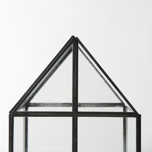Sikes Medium 8L x 8W x 13H Hut Terrarium WGlass Base 8