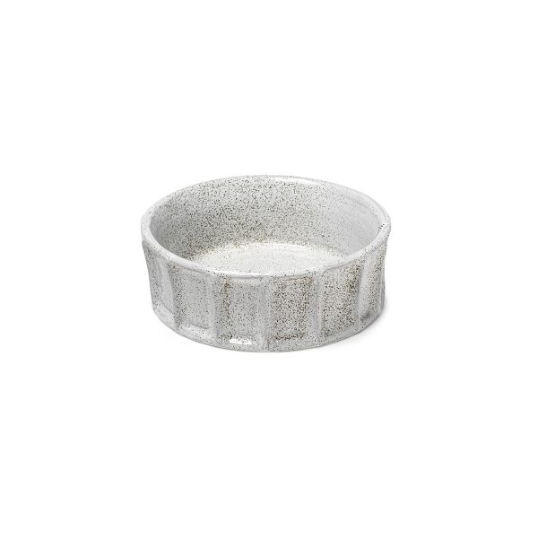 Silone Small 9L x 9W White Ceramic Bowl